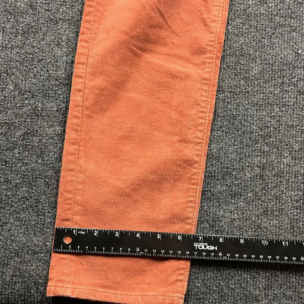 J.Crew 250 Slim Fit Corduroy Pants Mens 31x34 Rust Orange Style 250